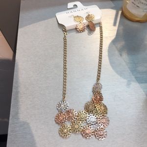 Necklace and matching earrings